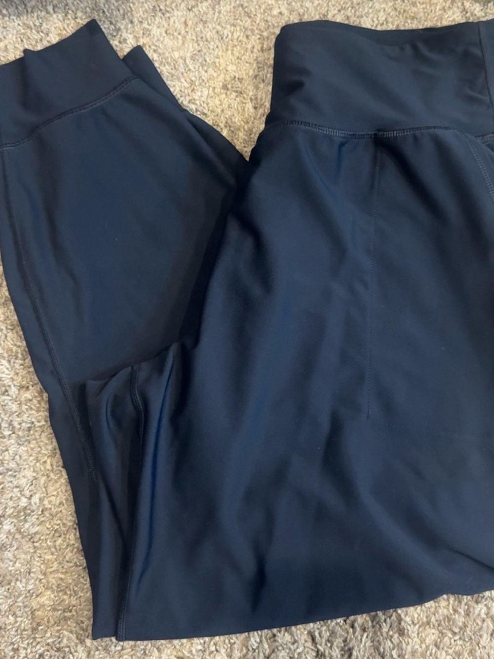 Navy Blue Old Navy High-Waisted Athletic joggers